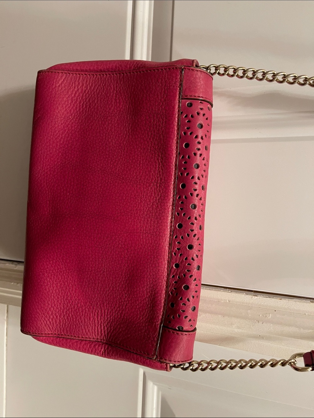 Kate Spade Kari Perri Lane Pink Leather Crossbody Shoulder Bag - Picture 7 of 7